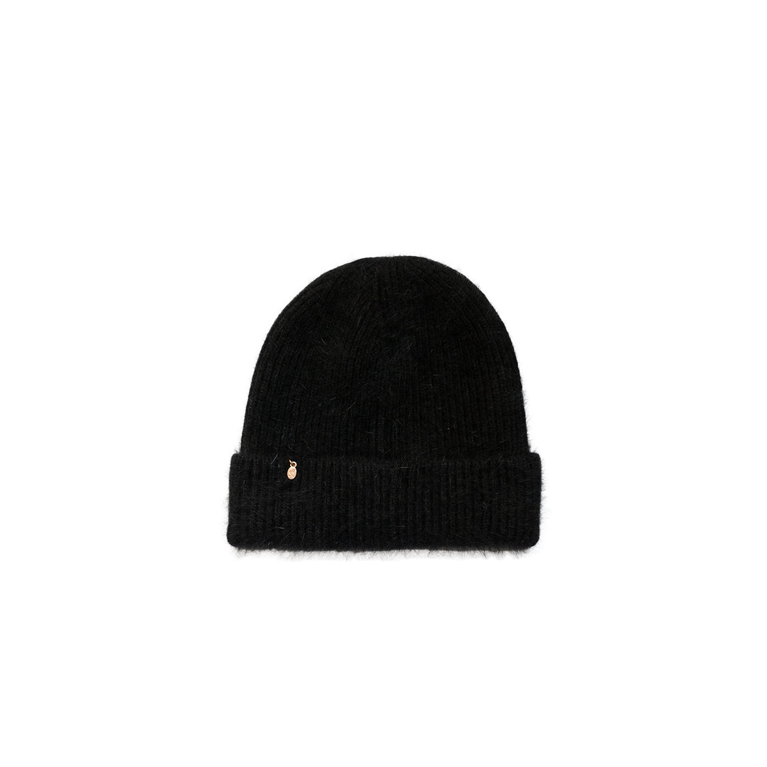 High Pile Mohair Beanie Black