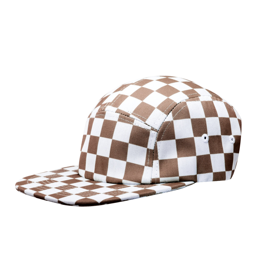 Checkmate Brown - 5 panel hat