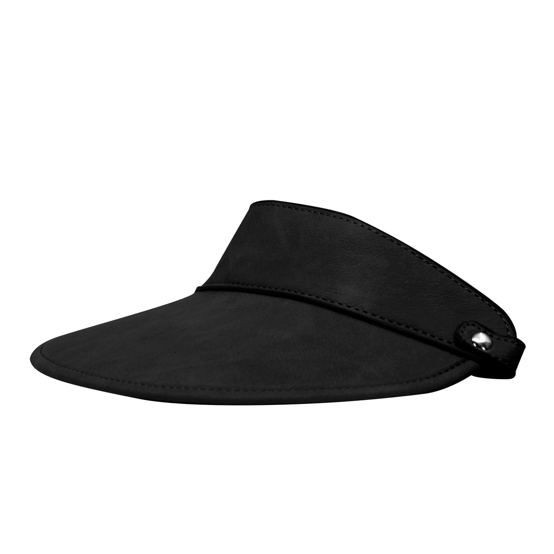 Amsterdam Black - vegan leather visor