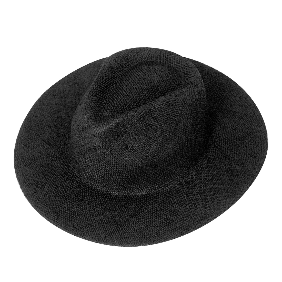 Coastline Black- Straw Fedora