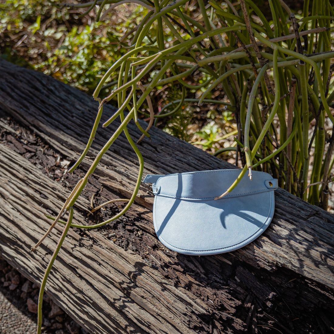 Amsterdam Soft Blue - Vegan Leather Visor